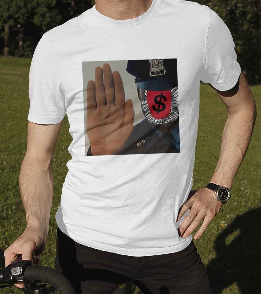 Angel Dust C2tt Album BPD Officer Dollar Symbol Face T-Shirt
