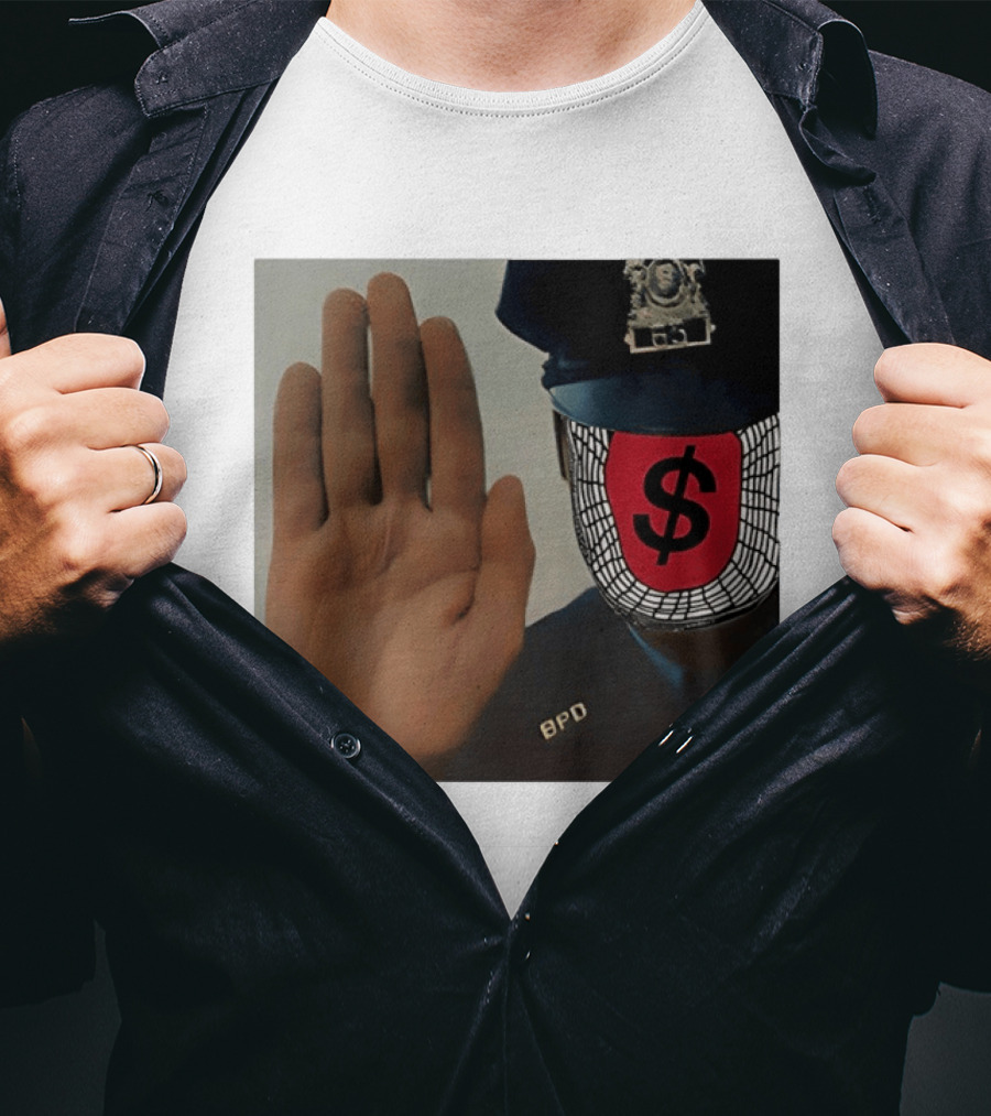 Angel Dust C2tt Album BPD Officer Dollar Symbol Face T-Shirt