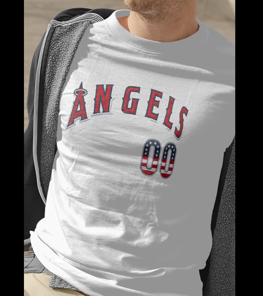 Angels 00 USA Stars And Stripes T-Shirt
