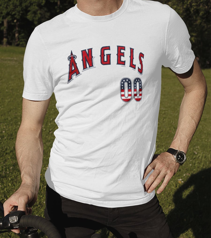 Angels 00 USA Stars And Stripes T-Shirt
