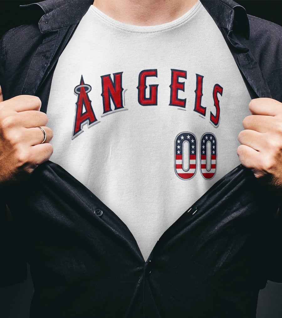 Angels 00 USA Stars And Stripes T-Shirt