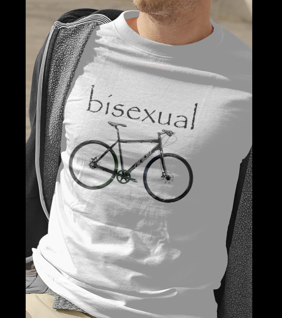 Bisexual Bicycle Pride LGBTQ+ Visibility T-Shirt