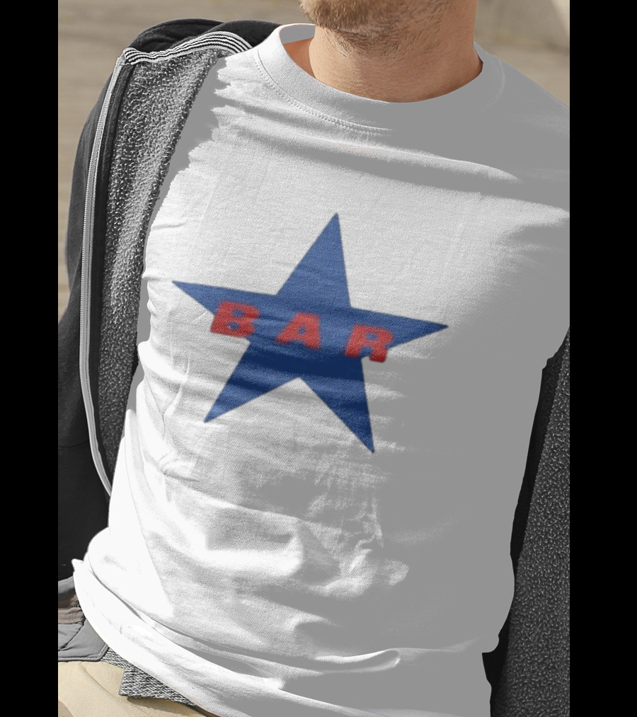 Carter Faith Bar Star Blue Red Star T-Shirt
