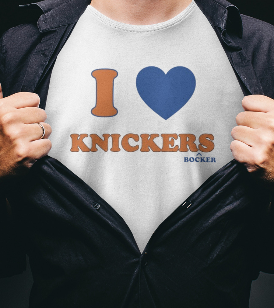 I Love Knicks Knickerbockers New York Basketball T-Shirt