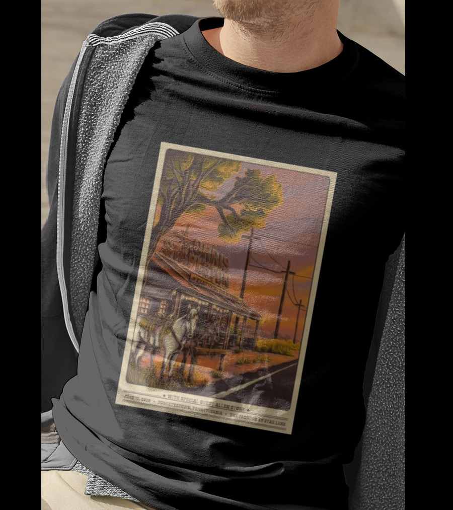 Chris Stapleton Featuring Allen Stone Burgettstown June 17 2026 Pavilion At Star Lake T-Shirt
