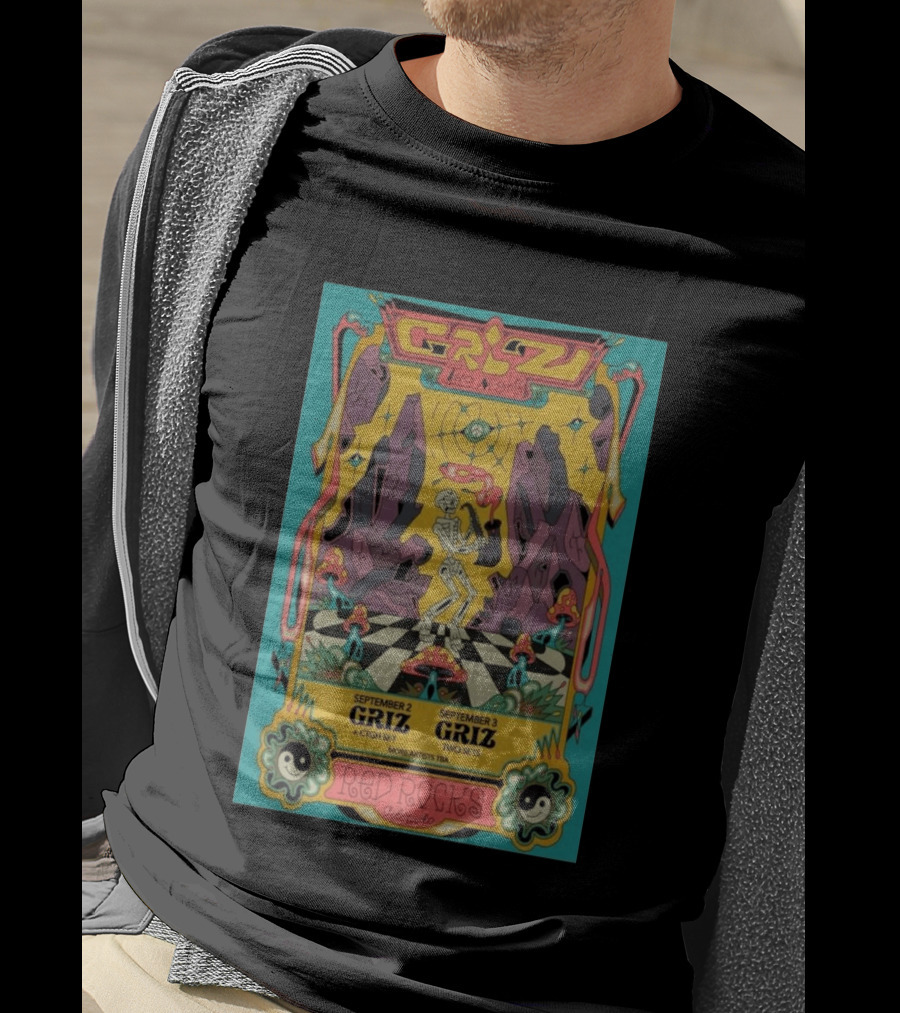GRiZ Two Nights Red Rocks September 2 3 2026 Colorado Event T-Shirt