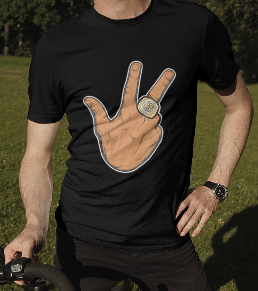 Jalen Brunson New York Knicks 2026 World Champs Ring Gesture T-Shirt