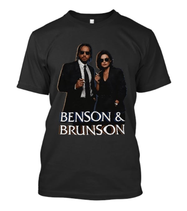 Janine Brunson And Olivia Benson Benson And Brunson Smoking Sunglass Duo T-Shirt