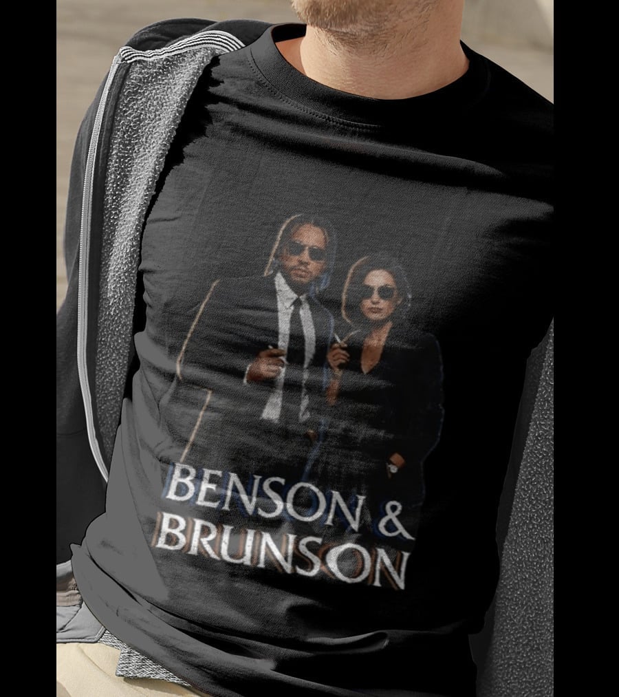 Janine Brunson And Olivia Benson Benson And Brunson Smoking Sunglass Duo T-Shirt