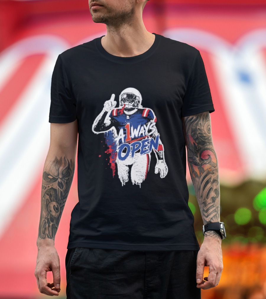 A1ways Open New England Patriots Football Player T-Shirt