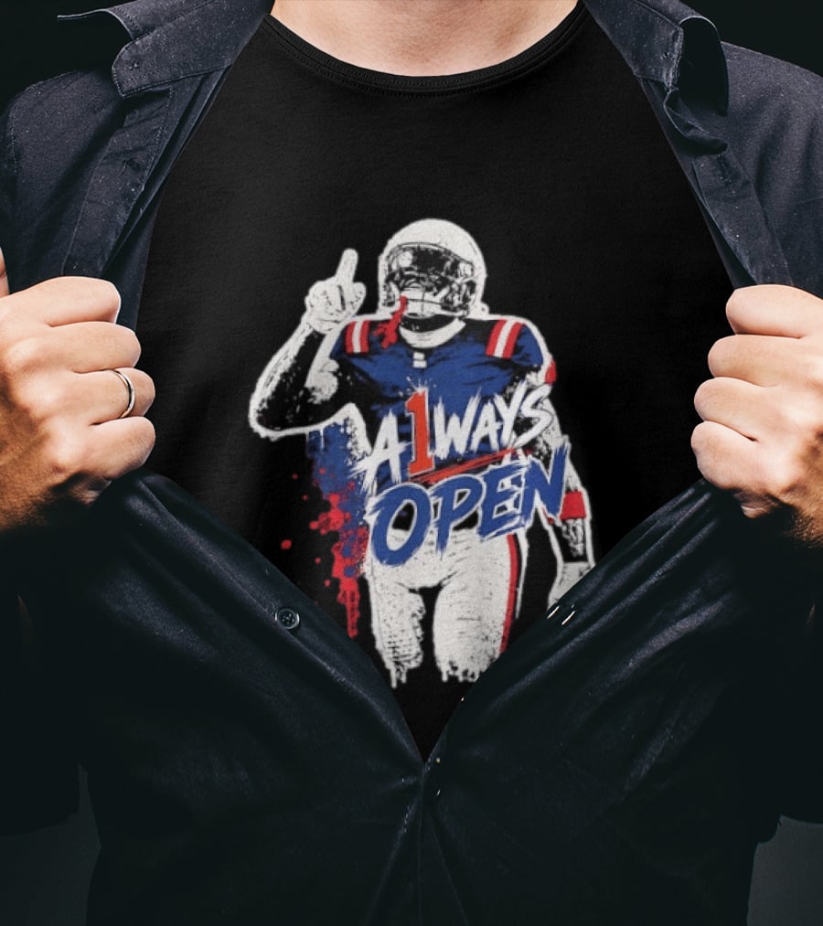 A1ways Open New England Patriots Football Player T-Shirt