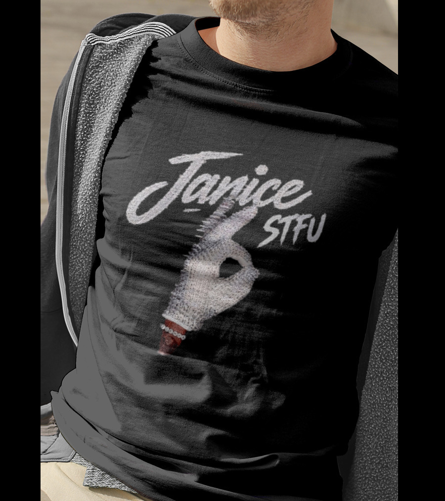 Janice STFU Iceman Drake Hand Gesture T-Shirt