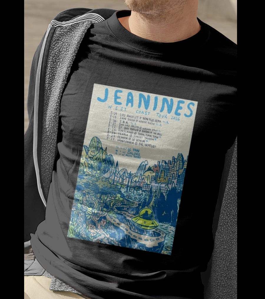 JEANINES West Coast Tour 2026 Cities And Venues T-Shirt