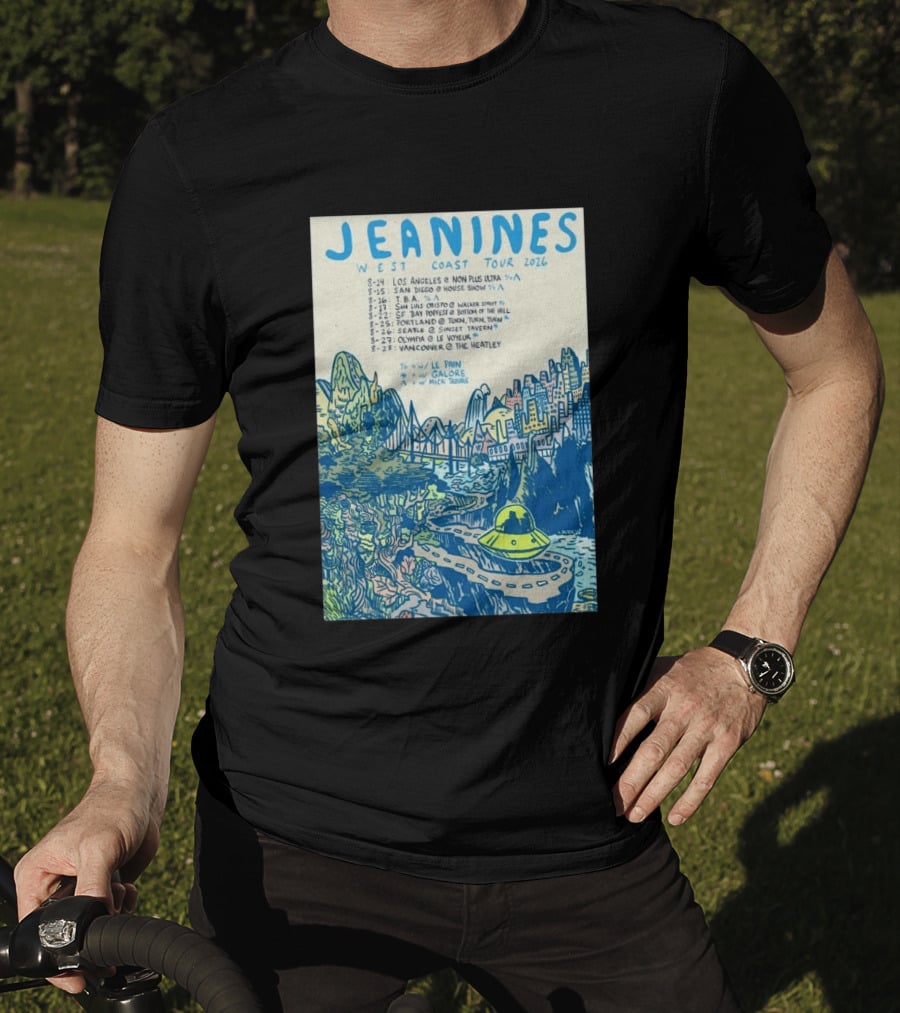 JEANINES West Coast Tour 2026 Cities And Venues T-Shirt
