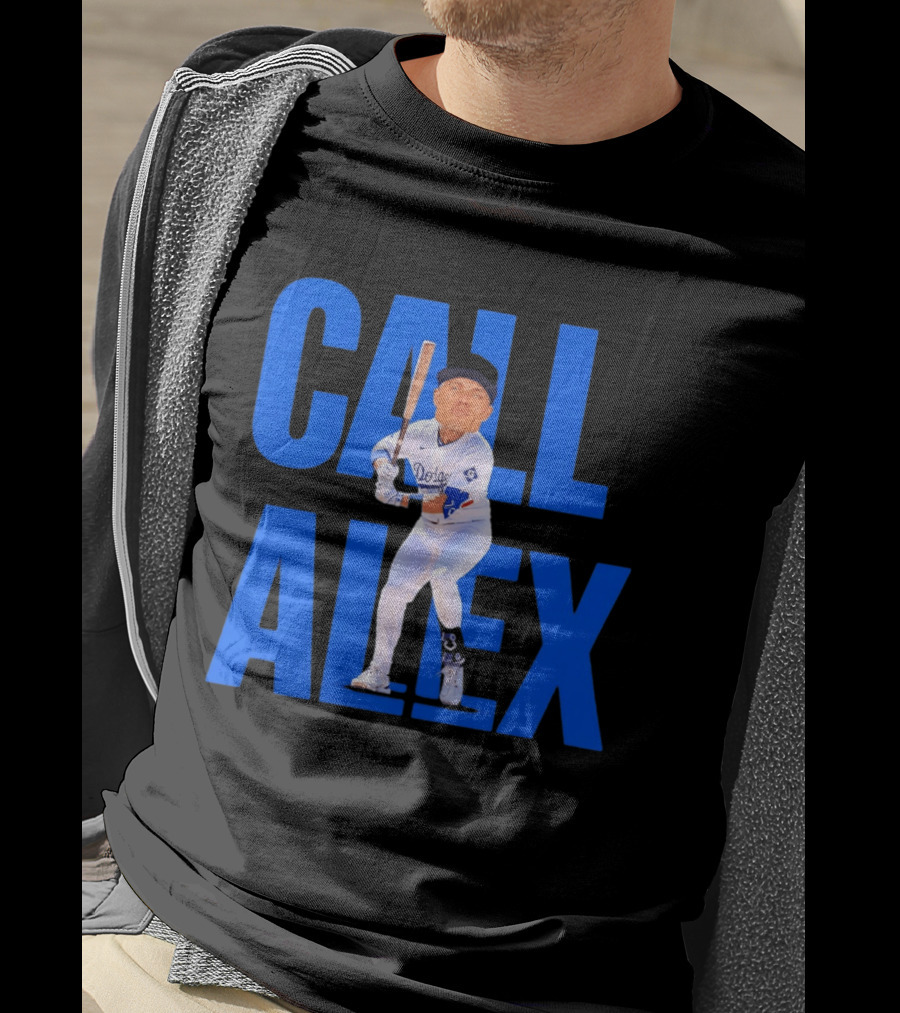 Call Alex Los Angeles Dodgers Baseball Player Caricature T-Shirt