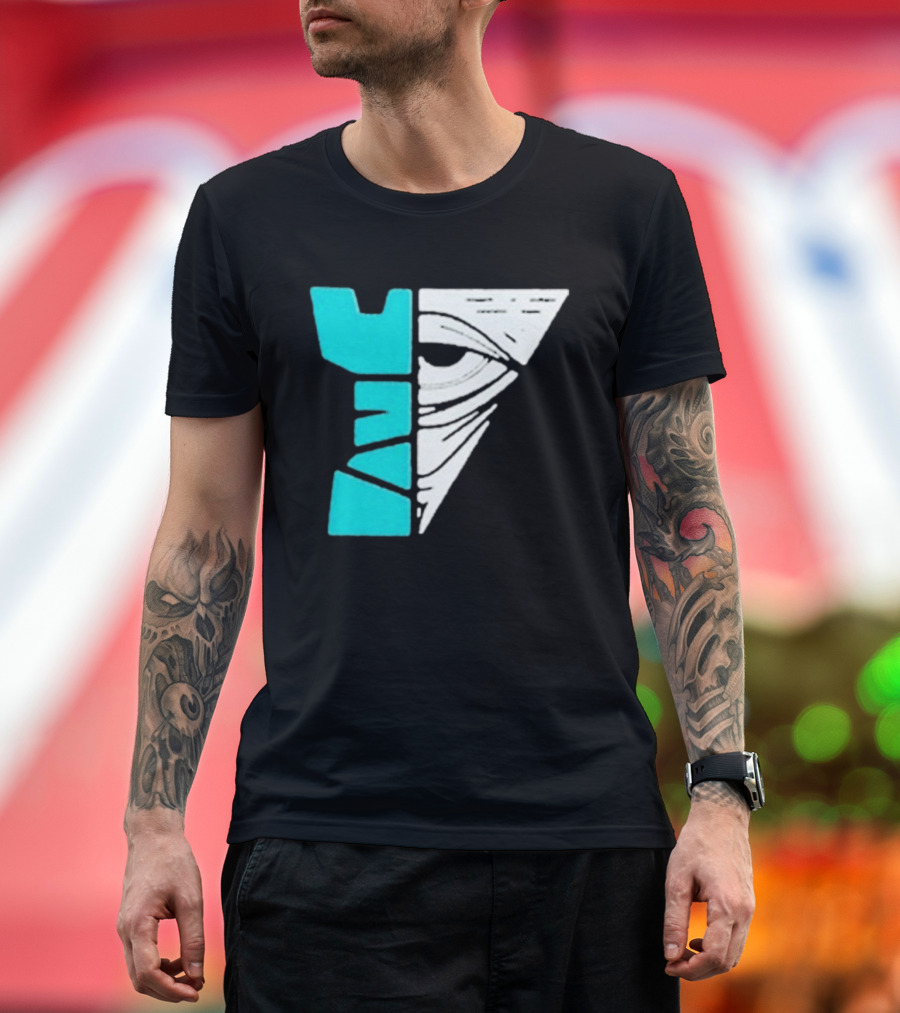 Kastle Group Whitephos X Kastle Face Off Bold Geometric Abstract T-Shirt