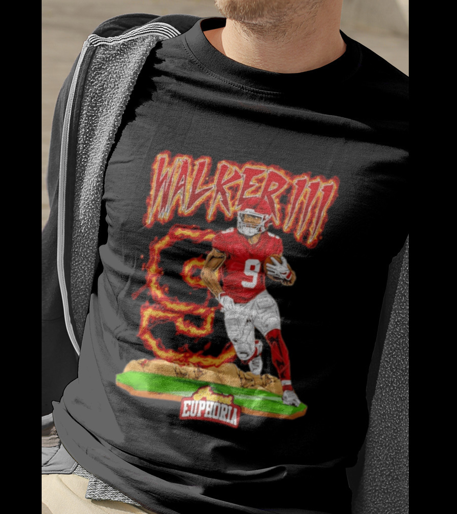 Walker III Kenneth 9 Kansas City Chiefs Flame Euphoria T-Shirt