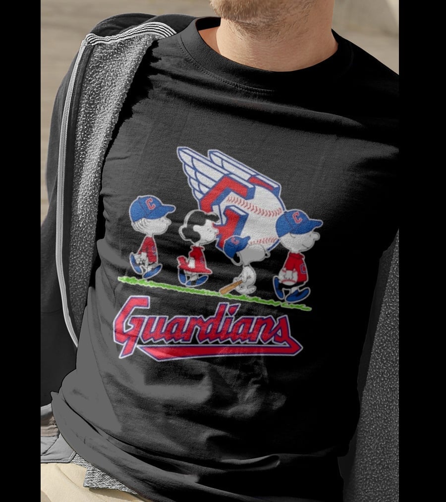 Cleveland Guardians Snoopy Charlie Brown Lucy Linus Abbey Road 2026 T-Shirt