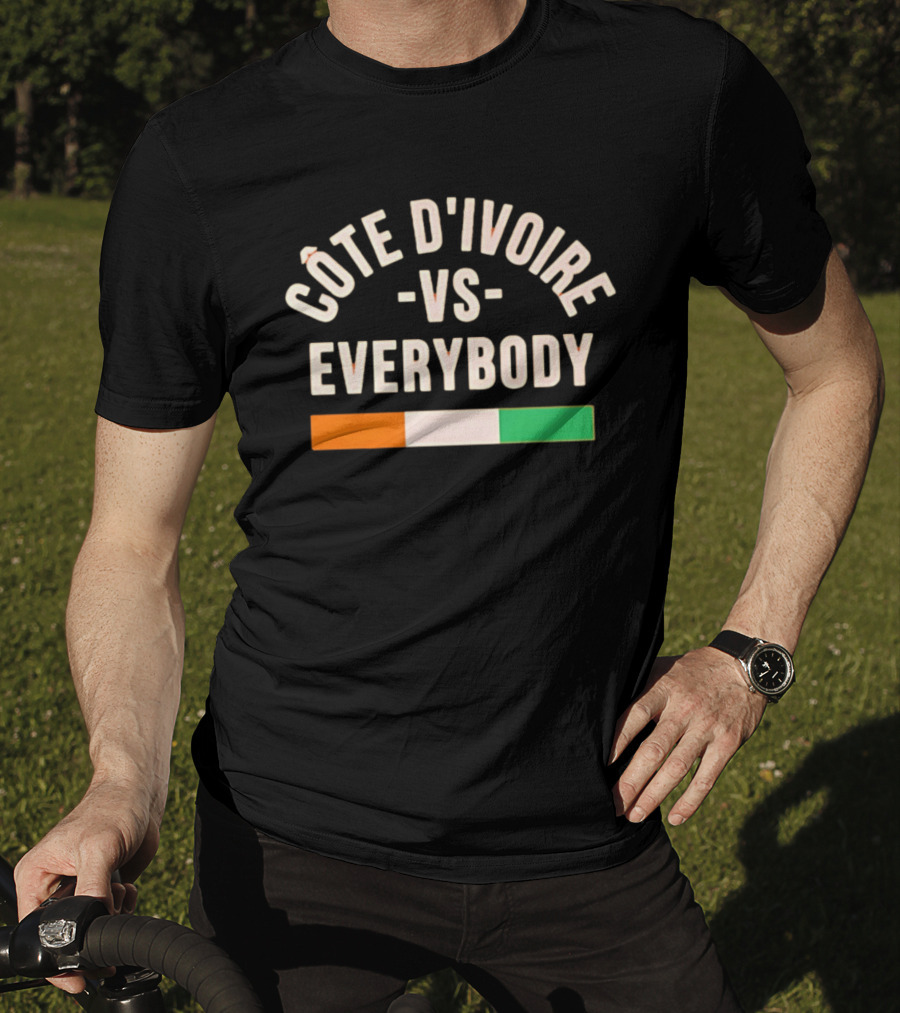 Côte D'Ivoire Vs Everybody Ivory Coast Flag T-Shirt
