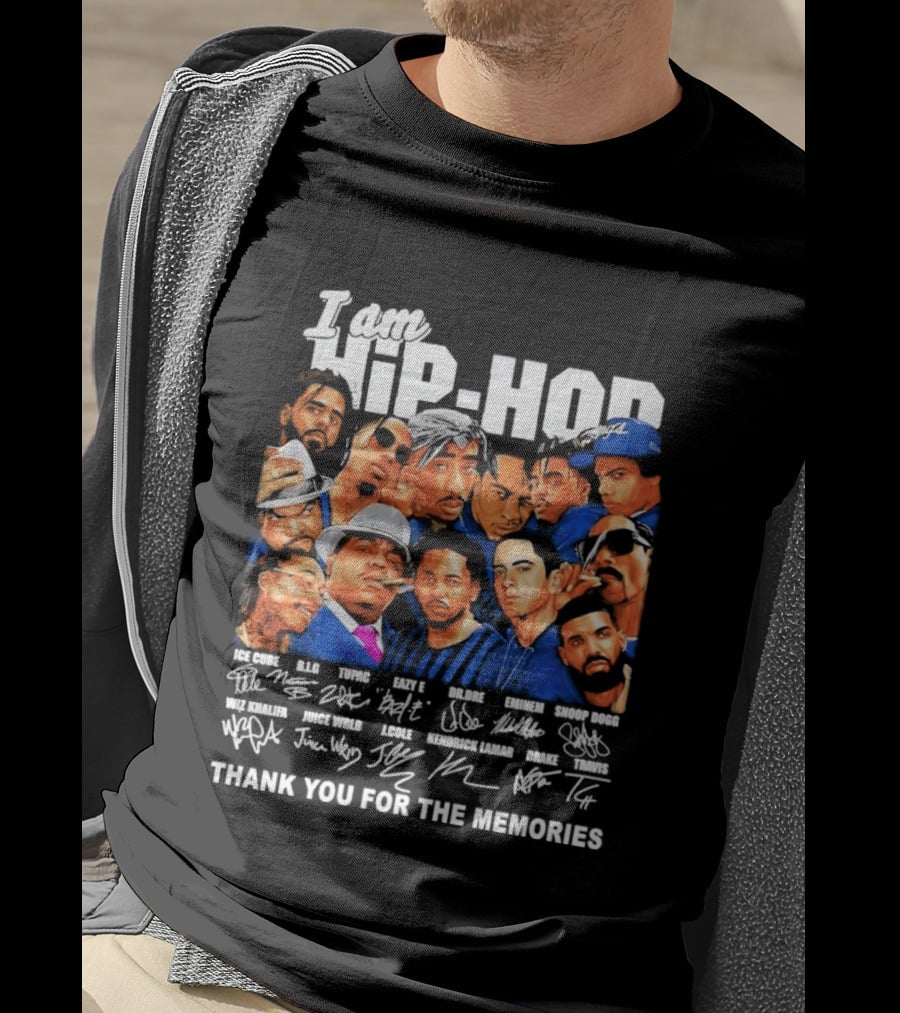 I Am Hip Hop Thank You For The Memories Iconic Artist Signatures T-Shirt