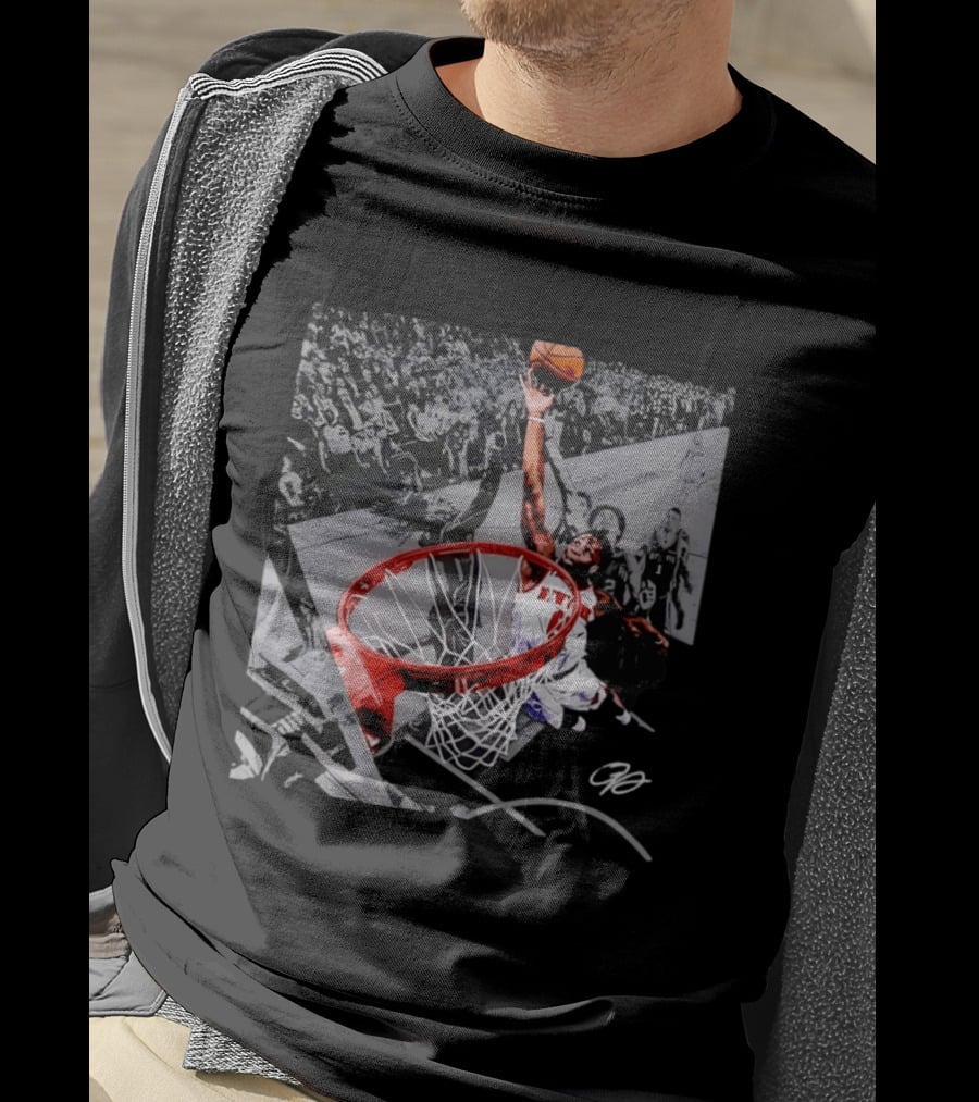 OG Anunoby Dunking New York Knicks 2026 NBA Action T-Shirt