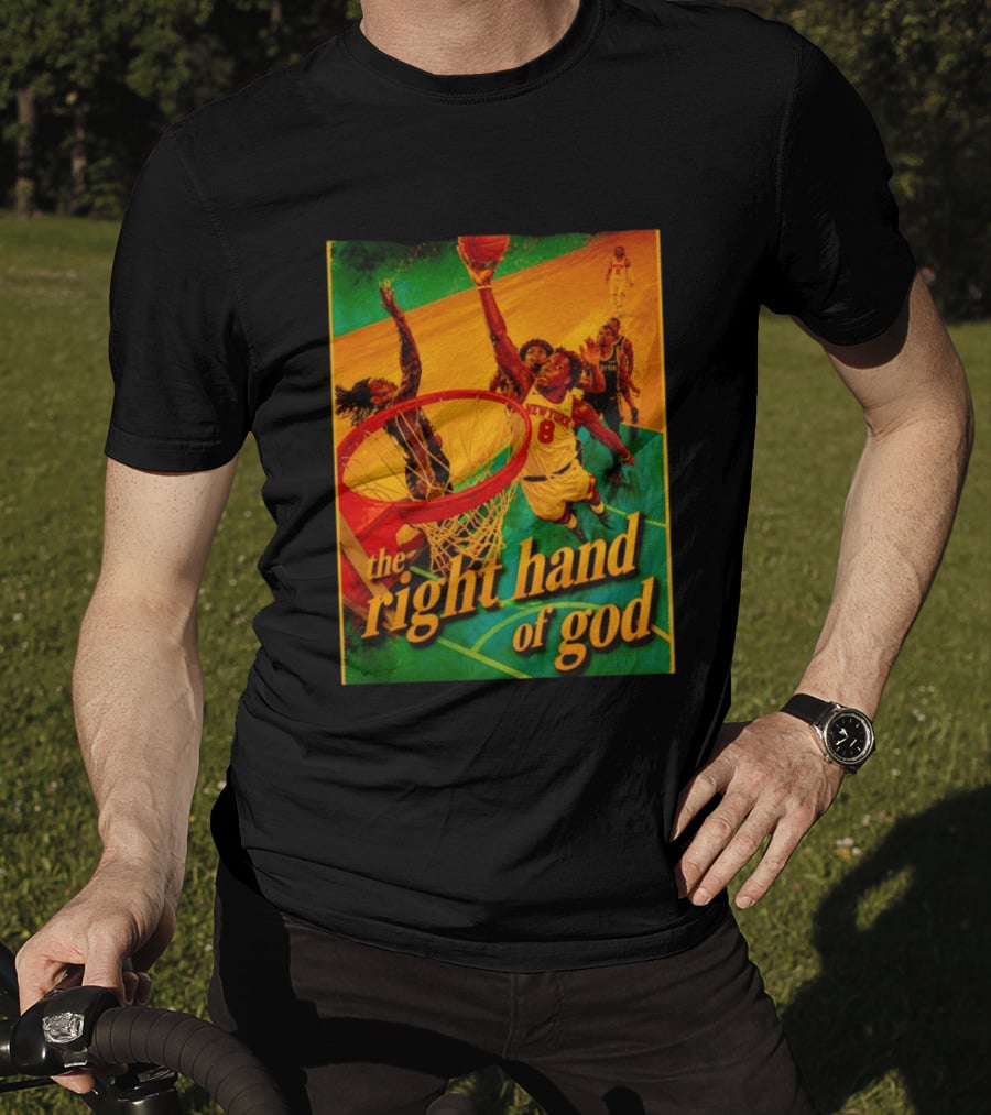 OG Anunoby New York Knicks Basketball The Right Hand Of God 2026 T-Shirt
