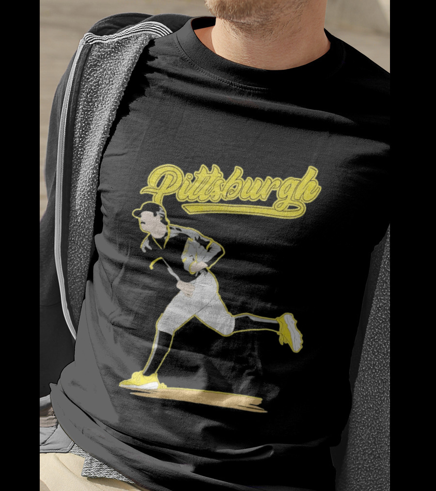 Pittsburgh Pirates Kent Tekulve Pitching Iconic Style Retro Baseball T-Shirt