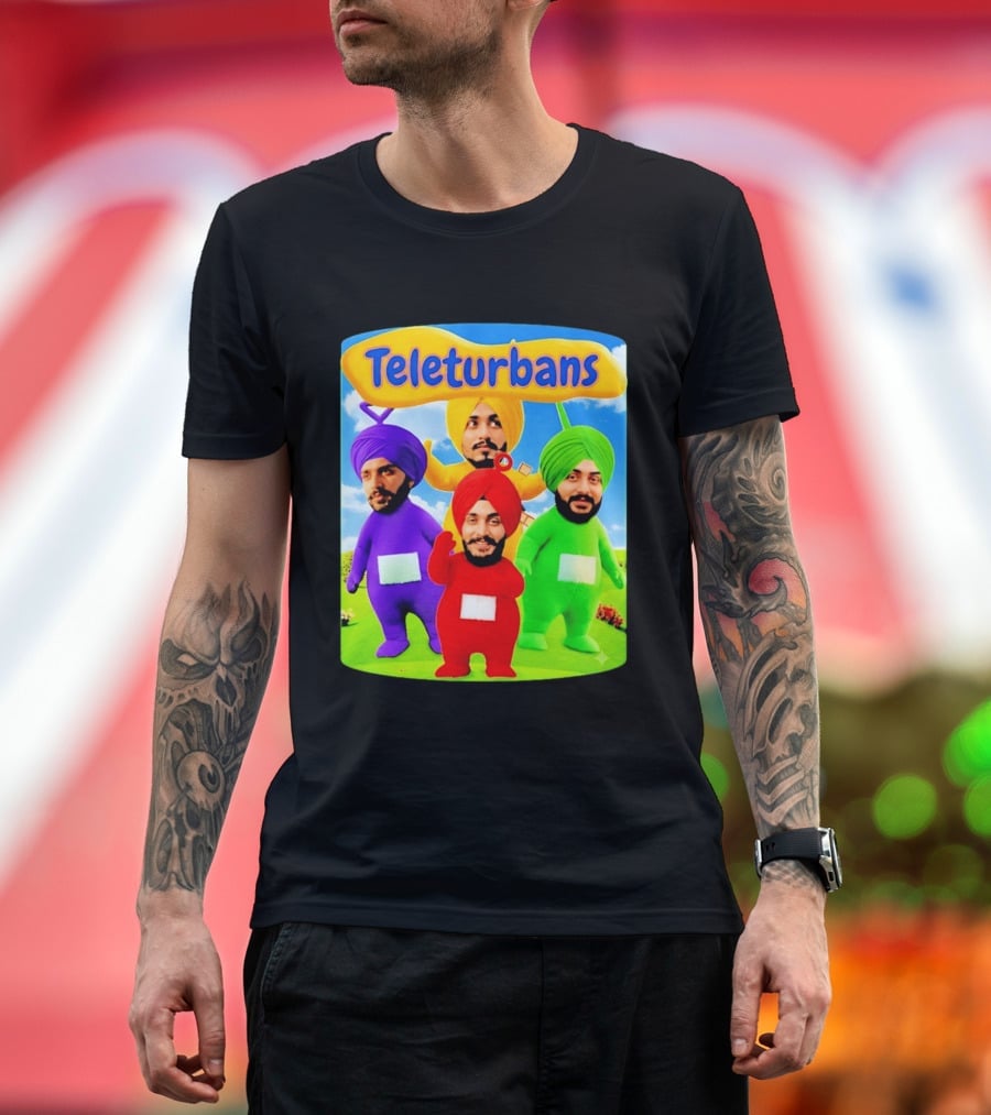 Teleturbans Colorful Characters Parody Featuring Turbans T-Shirt
