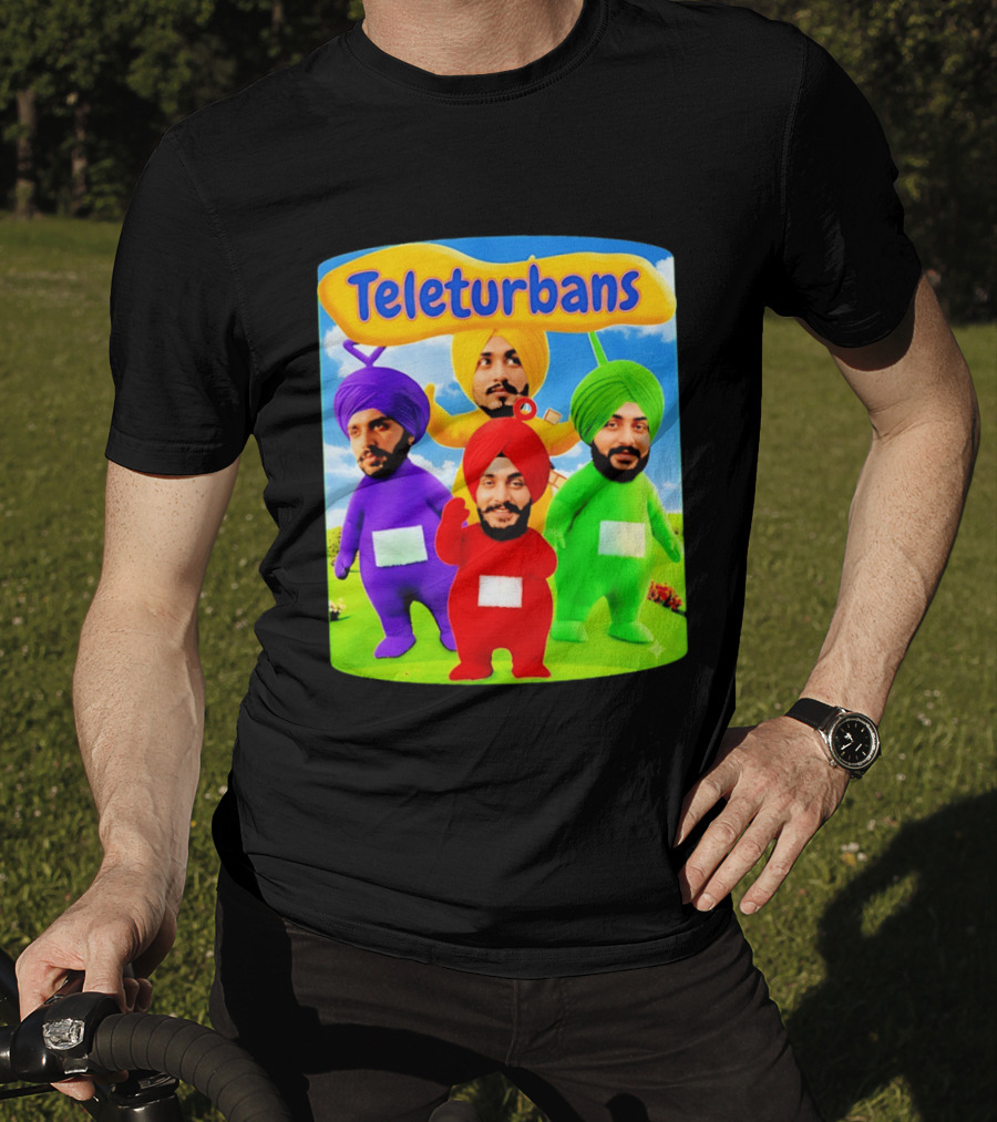 Teleturbans Colorful Characters Parody Featuring Turbans T-Shirt