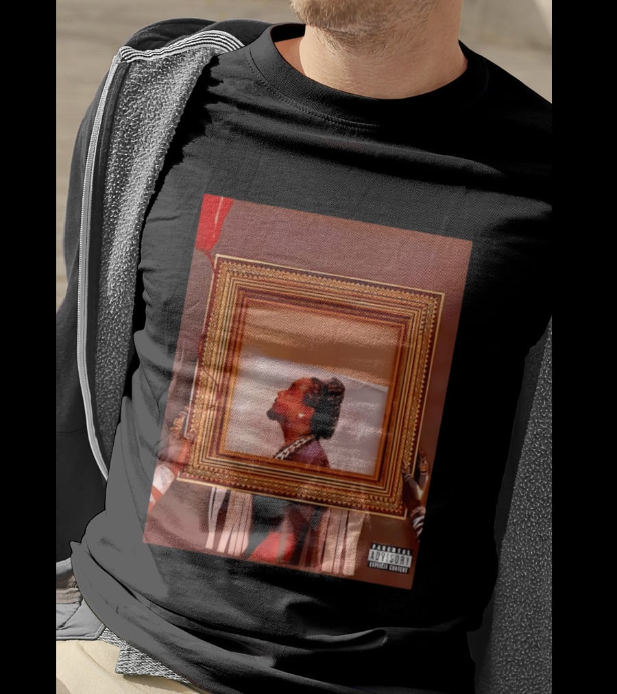 Wale Album Cover Parental Advisory Explicit Content Picture Frame T-Shirt