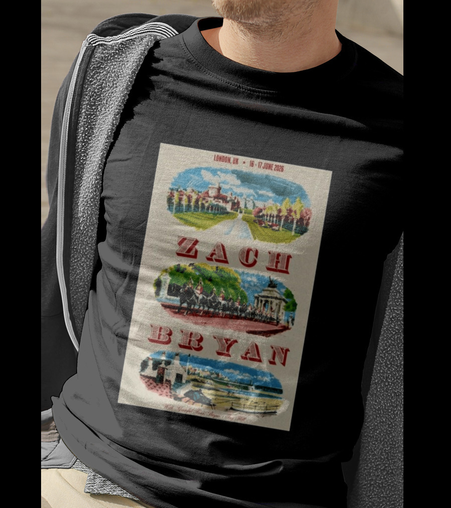 Zach Bryan London UK 16 17 June 2026 Royal Guard Horse Guards Parade T-Shirt