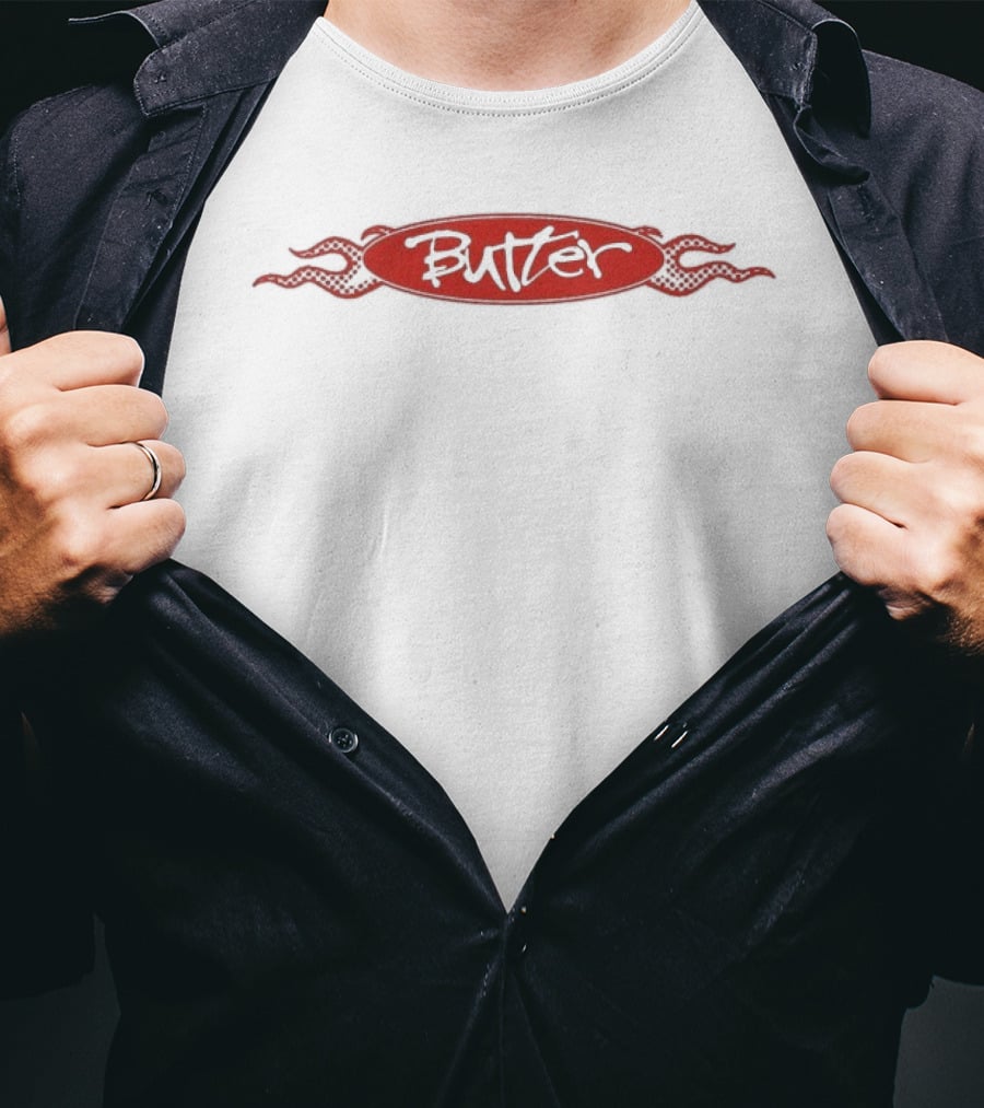 Butter Goods Flare Red Oval Label T-Shirt