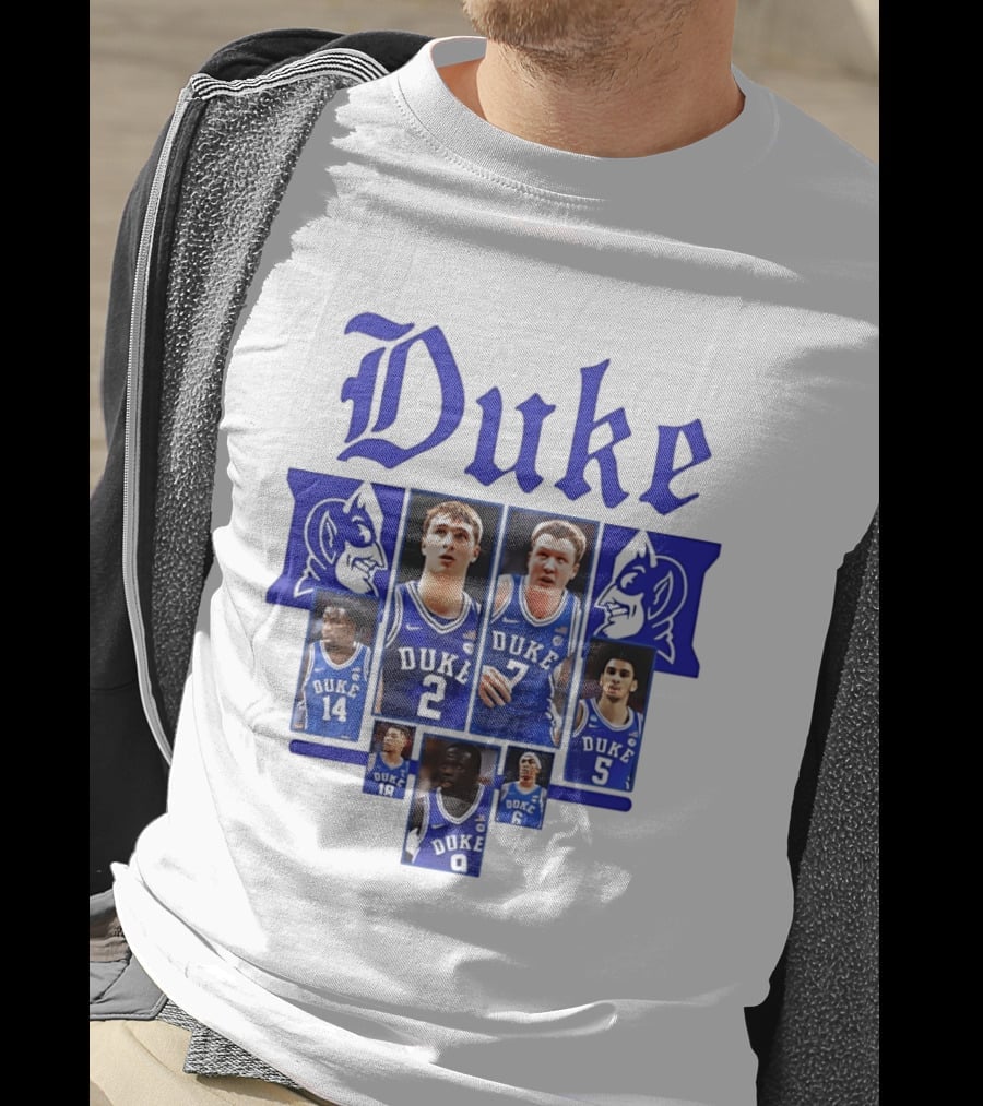 Duke Blue Devils Basketball Team Collage 2025 2026 T-Shirt