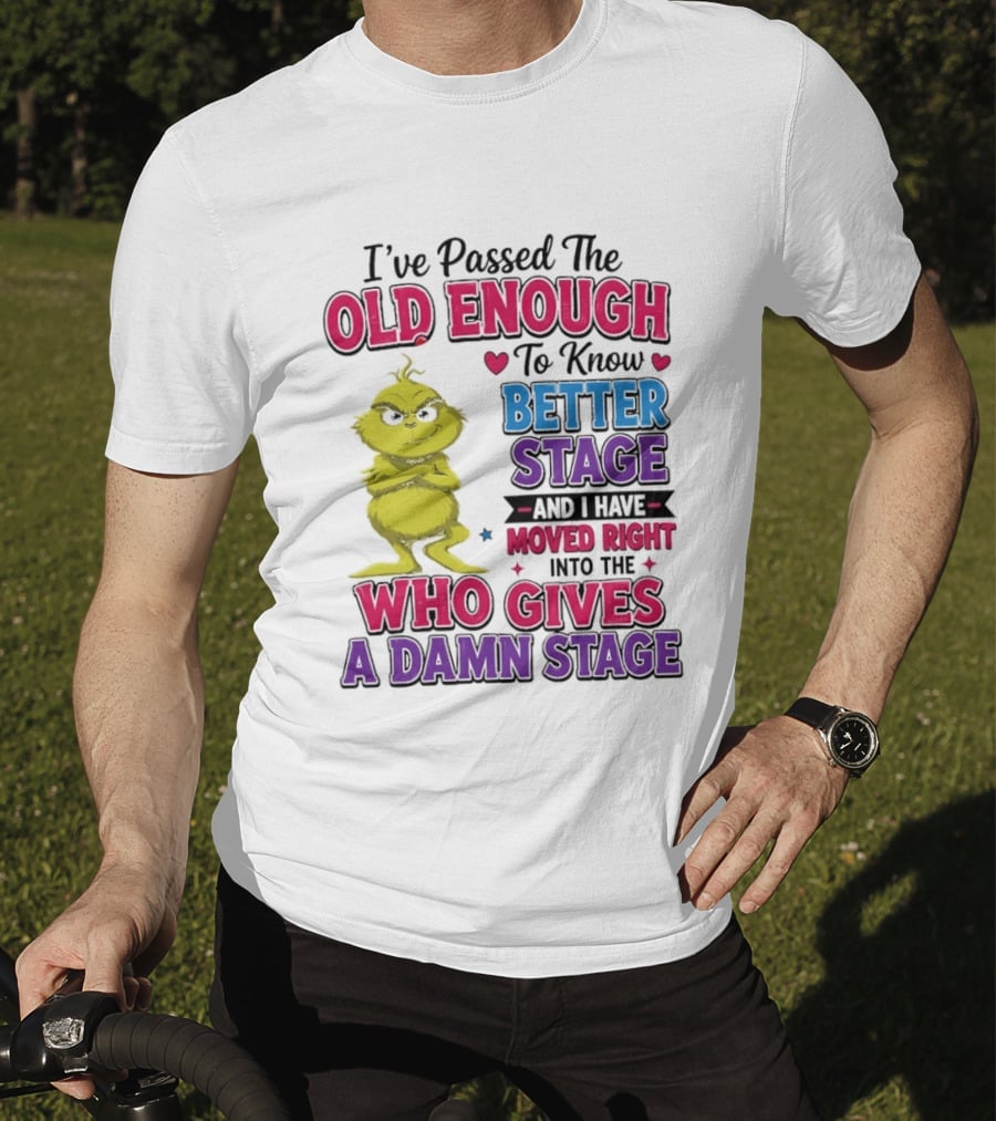 Passed The Old Enough To Know Better Moved Right Into The Who Gives A Damn Stage T-Shirt