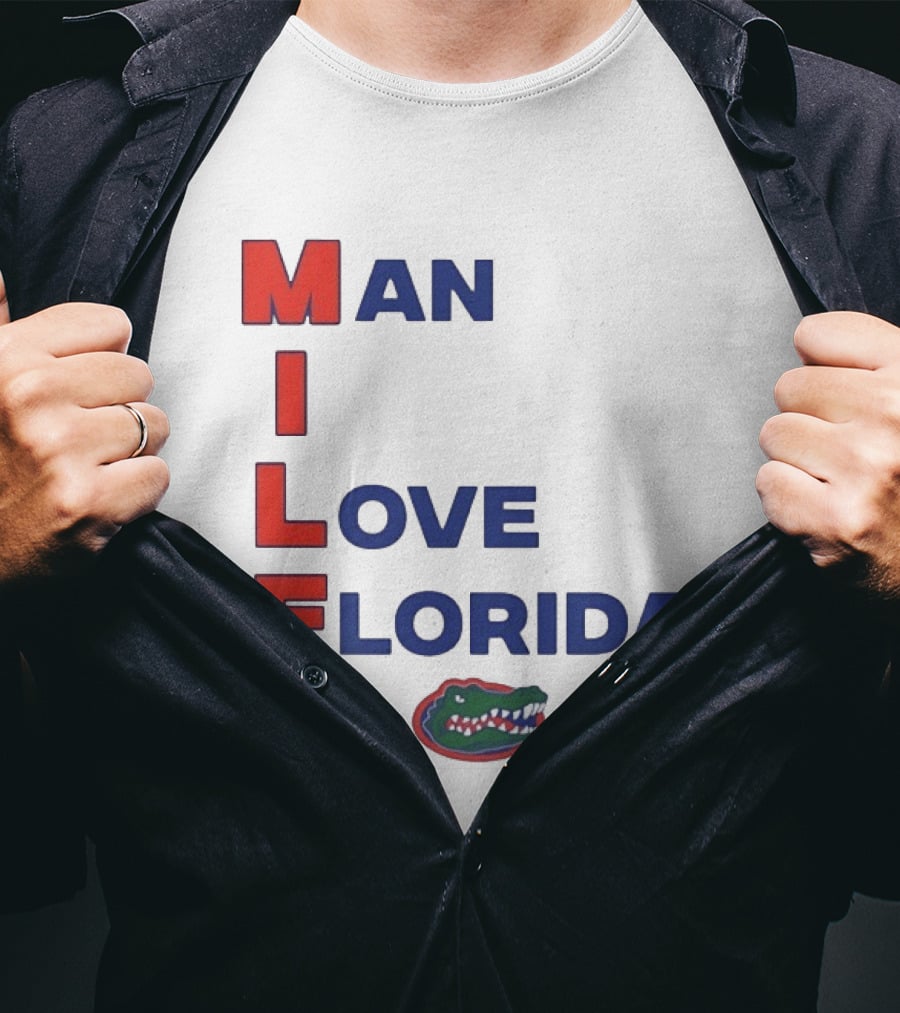 Man I Love Florida Gators College Football Gator T-Shirt