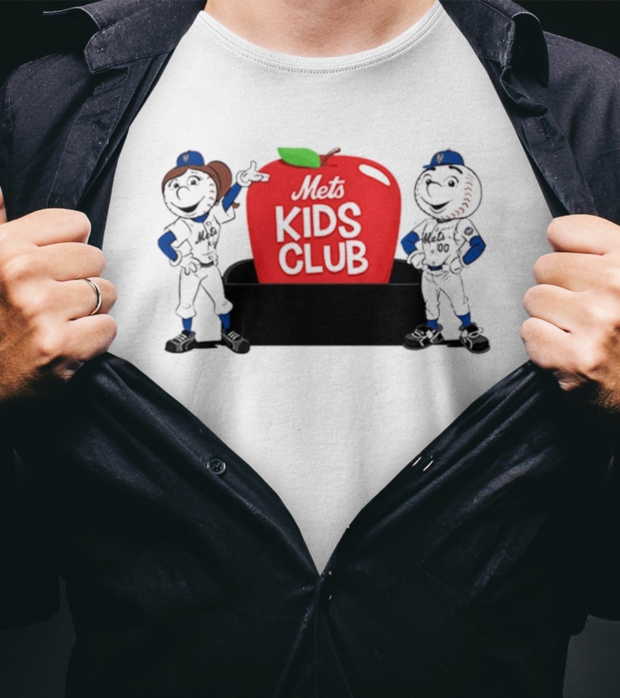 Mr And Mrs Met Kids Club New York Mets T-Shirt