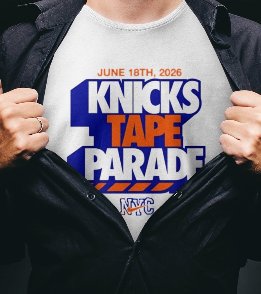 June 18th 2026 Knicks Tape Parade NYC NBA T-Shirt