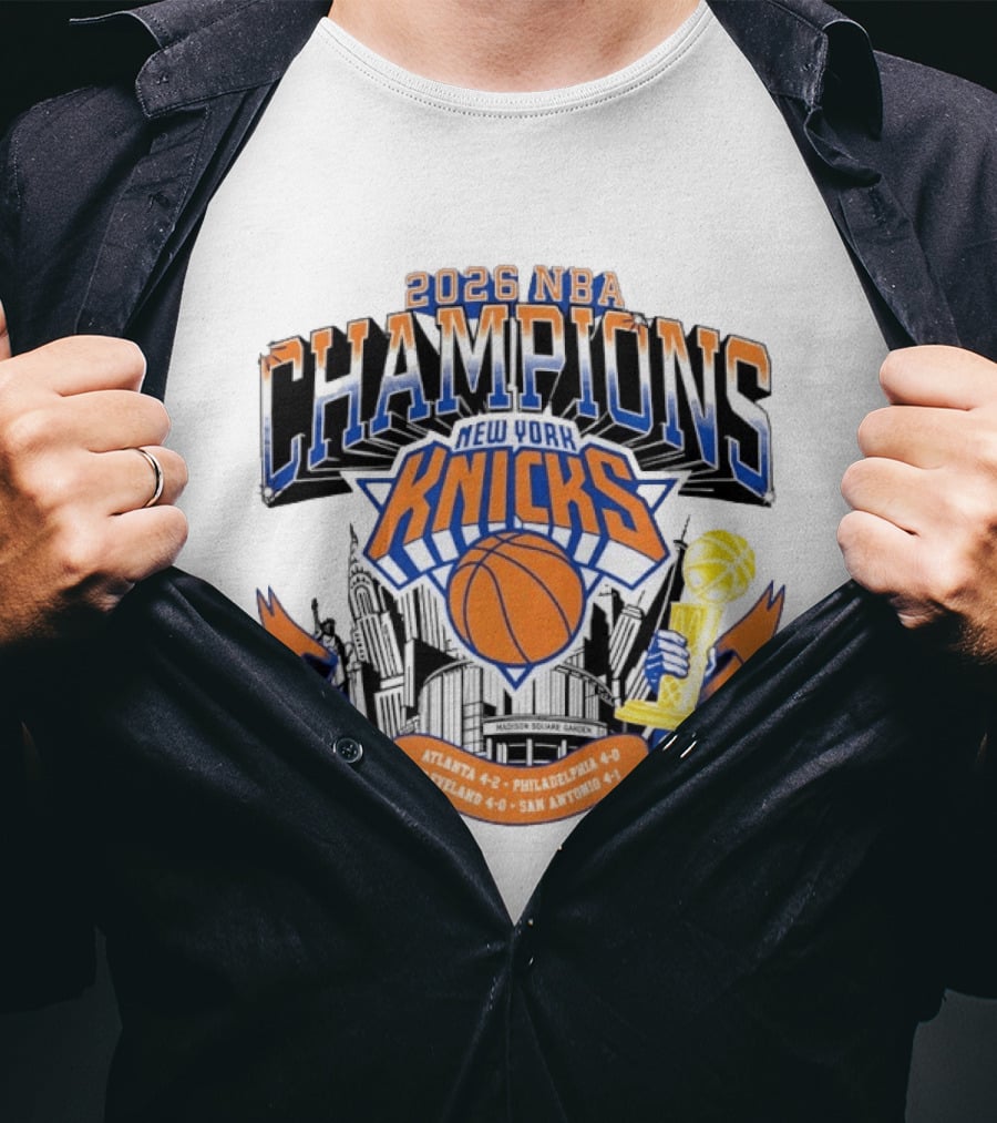 2026 NBA Champions New York Knicks Madison Square Garden T-Shirt