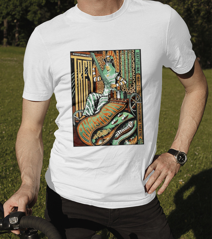 Trey Anastasio Acoustic Evening Seattle WA May 27 2026 Paramount Theatre T-Shirt