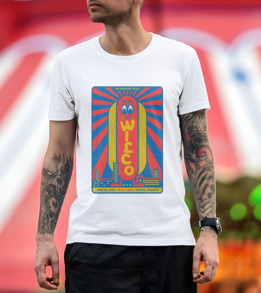 An Evening With Wilco June 18 2026 Wolf Trap Vienna Virginia T-Shirt