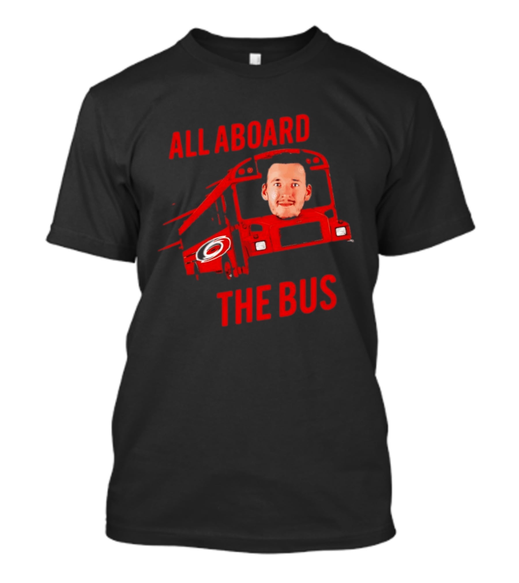 Andrei Svechnikov All Aboard The Bus Carolina Hurricanes NHL Hockey Player T-Shirt