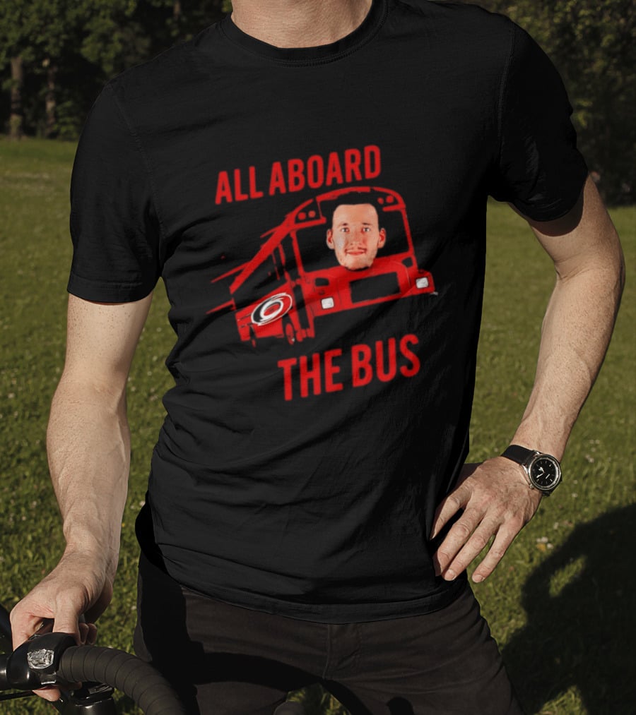 Andrei Svechnikov All Aboard The Bus Carolina Hurricanes NHL Hockey Player T-Shirt