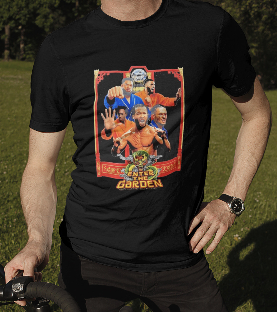 Jalen Brunson Karl Anthony Towns Mikal Bridges Josh Hart Enter The Garden Knicks Basketball T-Shirt