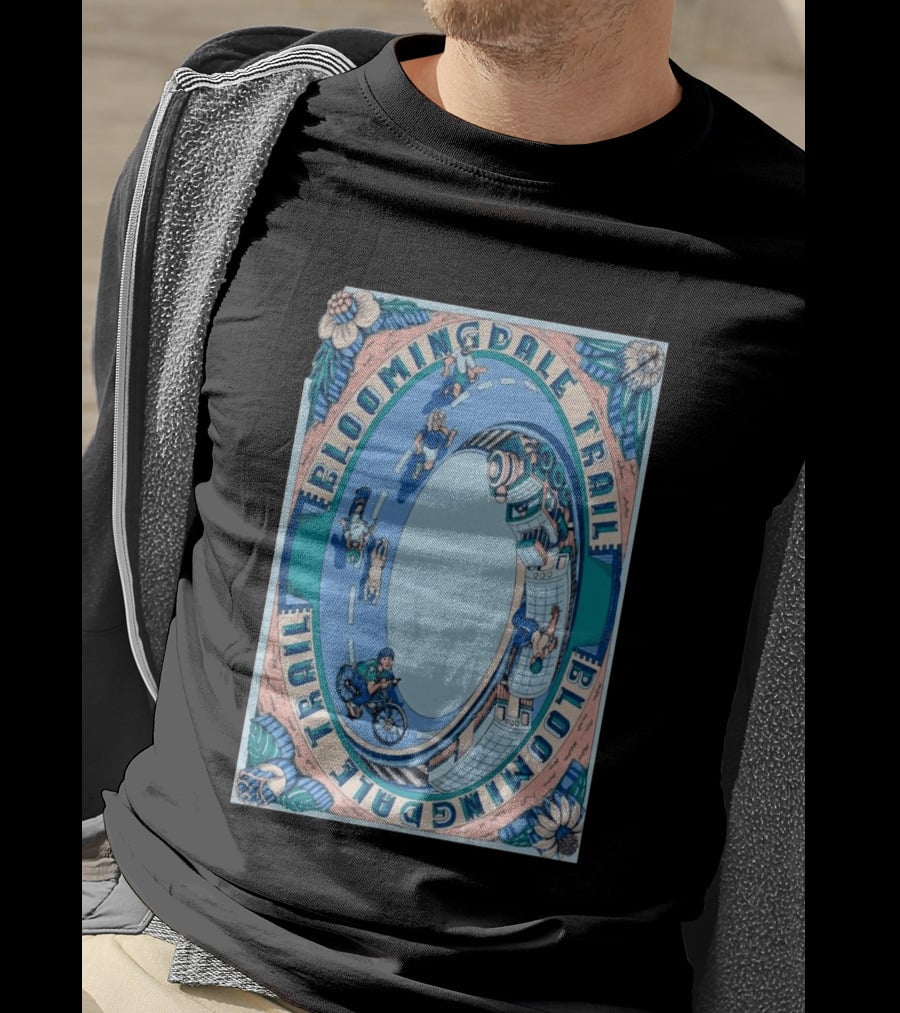 Bloomingdale Trail Scenic Pathway Bicycle Adventure Signed T-Shirt