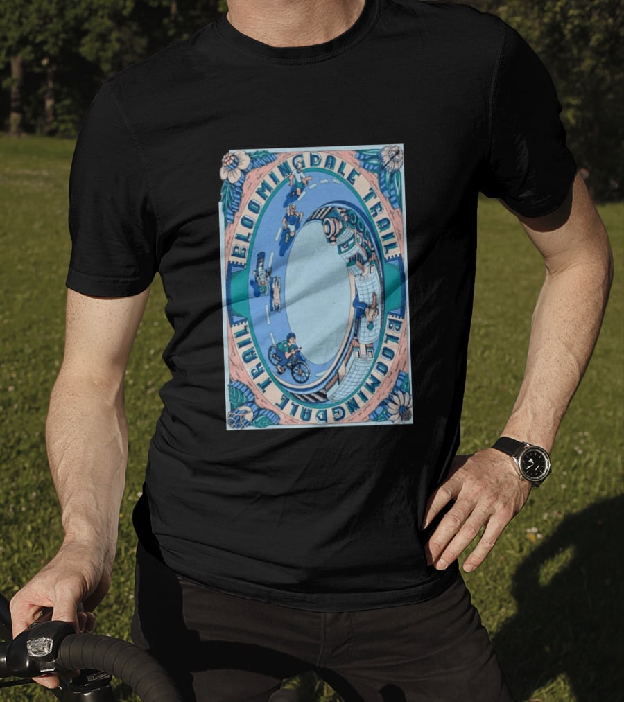 Bloomingdale Trail Scenic Pathway Bicycle Adventure Signed T-Shirt