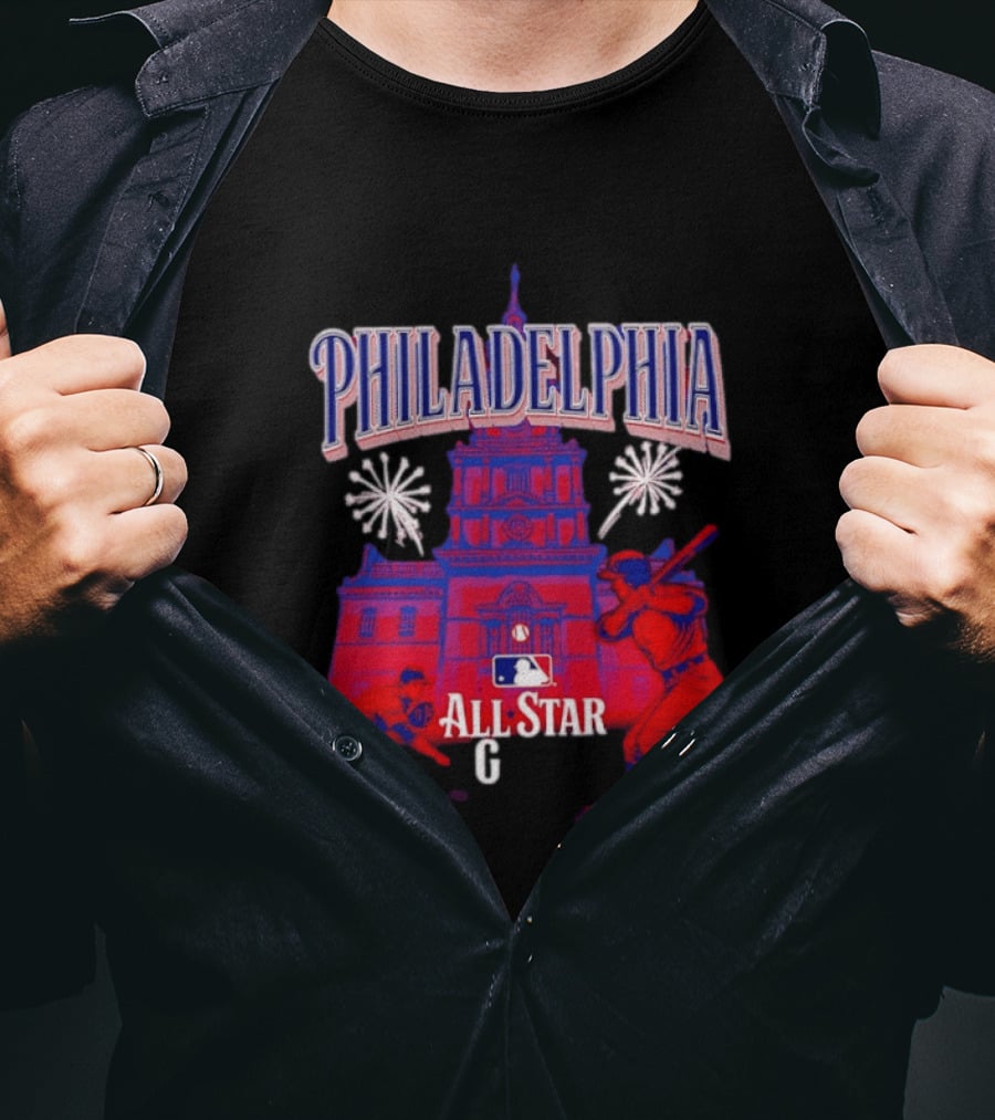 Philadelphia MLB All Star Game 2026 Independence Hall Baseball T-Shirt