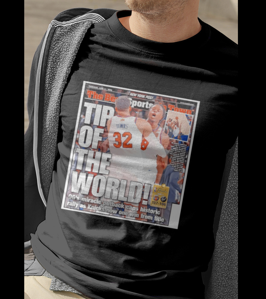 Karl Anthony Towns OG Anunoby Knicks Tip Of The World NBA Finals Victory June 11 2020 T-Shirt