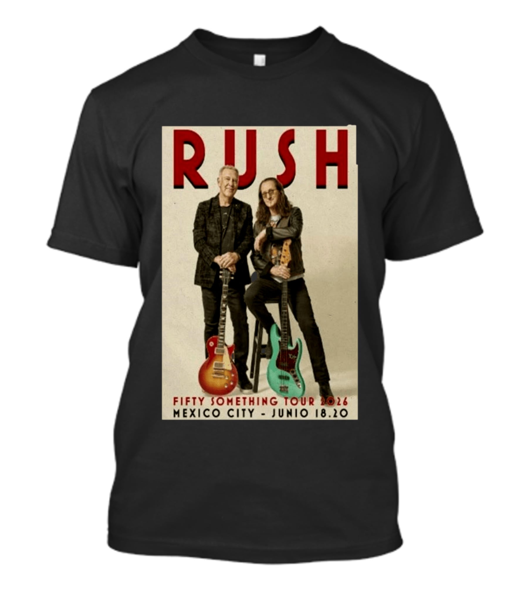 RUSH Mexico City Fifty Catfifty June 19 2026 Show T-Shirt