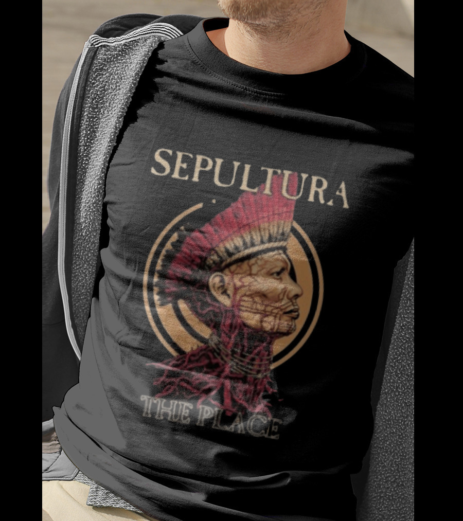 Sepultura Roots Bloody Roots The Place Iconic Indigenous T-Shirt