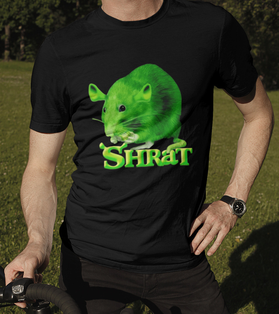 Shrat Chaos Potato Meme Shrek Rat Green Rodent Hybrid T-Shirt